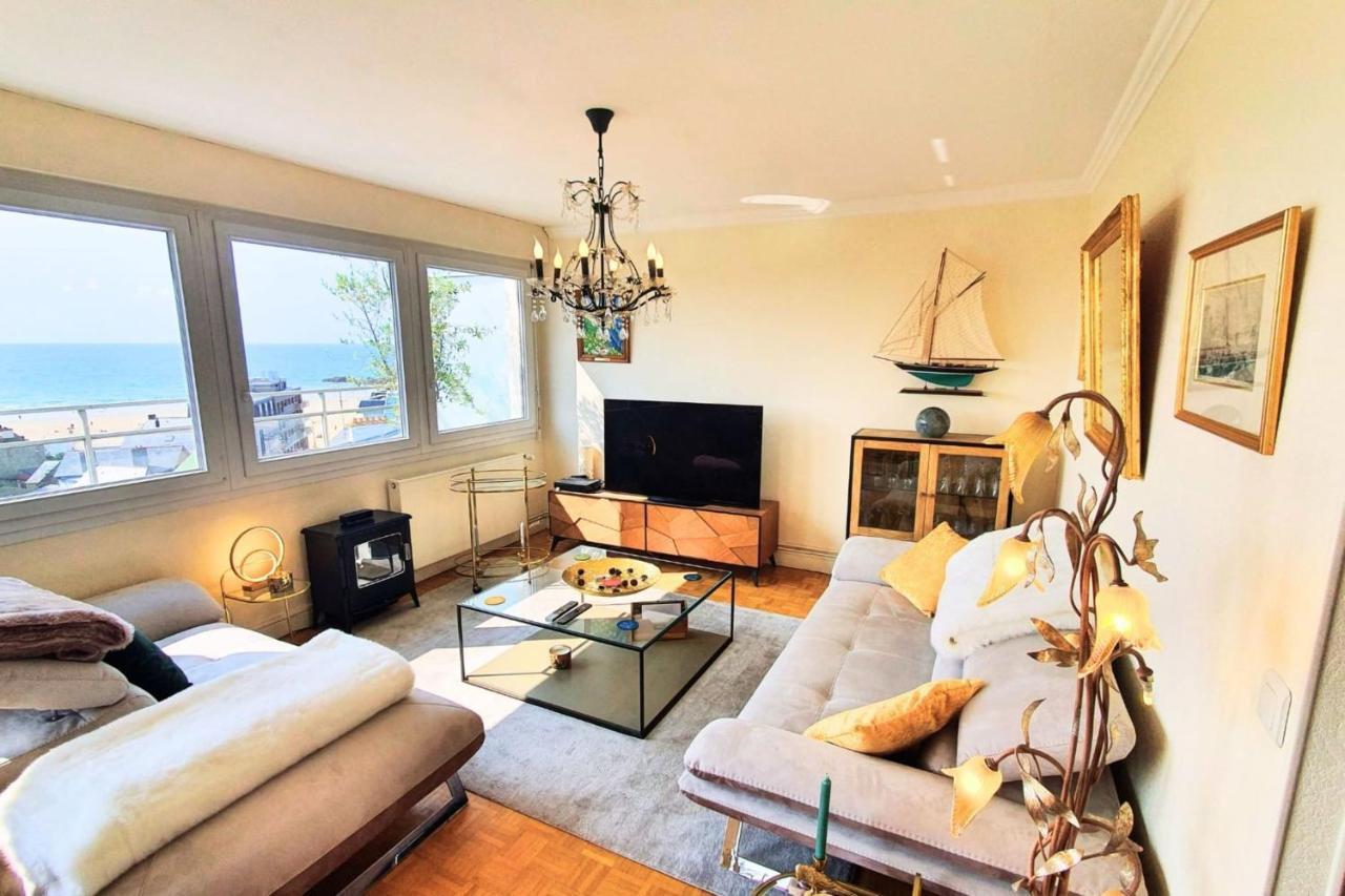 Bright Apt With Balcony Panoramic View Saint-Malo Bagian luar foto